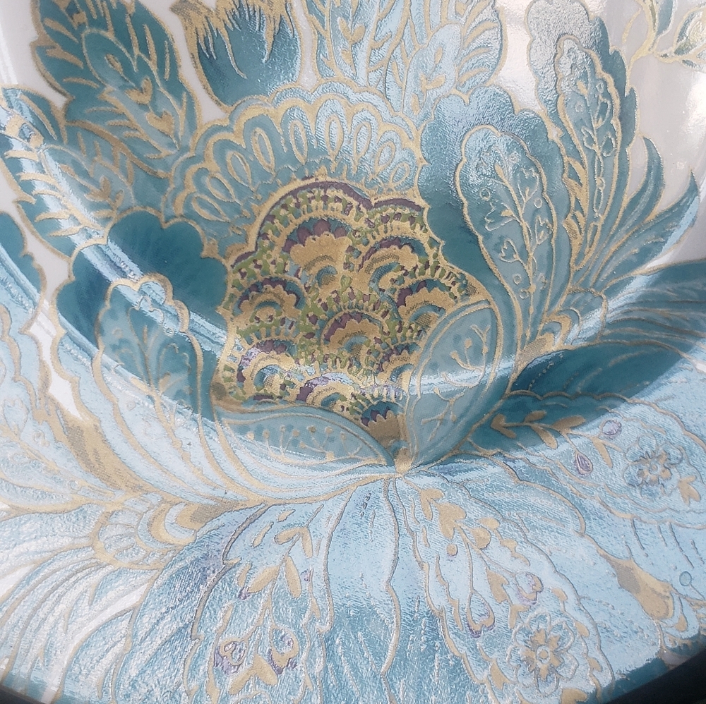 🆕️222 Fifth- Eliza Teal Plate - Picture 3 of 8